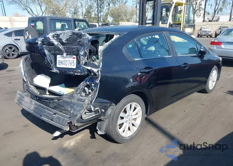 2012 Honda Civic Ex-L из США, поврежденный, VIN 2HGFB2F93CH555676